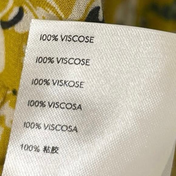 MAEVE By Anthropology Janie Hare Print Flouncy Ruffle Hem Crochet Trim Blouse 4 - Picture 16 of 16